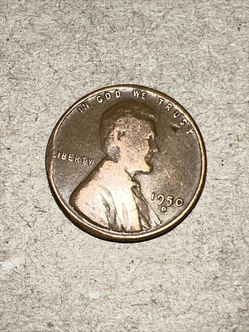 1950 D Wheat Cent error Cover