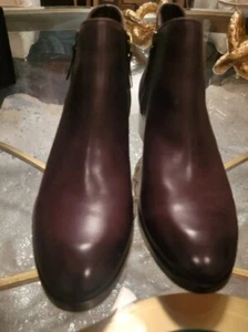 Cole Haan Grand Zero Womens Size 9 B M Brown Leather Ankle Boots Zip - Picture 1 of 9