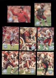 1991 Platinum Washington Redskins Set JOE GIBBS MARK RYPIEN DARRELL GREEN LACHEY