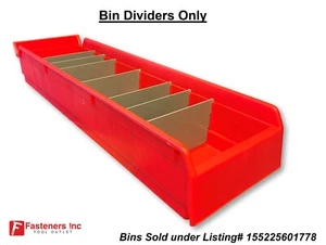 (10 PACK ) Dividers for Orbis Lewis Bins Plastic Storage Bins SB2404-7FE - Picture 1 of 4