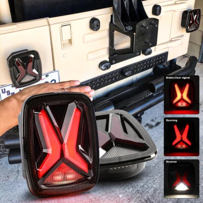 2X Luces traseras LED giro freno de marcha atrás para Jeep Wrangler YJ 1987-1995 y TJ 1997+ Foto 1 de 4