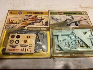 Vintage Airfix Blister Pack Carded Kits...1/72...MINT...P-40E & Me 262 - Bild 1 von 2