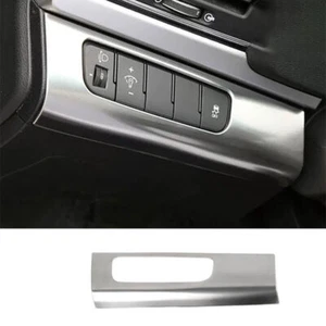 Titanium Silver Headlight Button Frame Cover Trim For Hyundai Elantra 2017-2020 - Picture 1 of 9