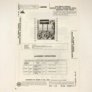 1968 RCA Remote Control KRS29B KRT4B Wire Schematic Service Manual Vtg Original - Picture 1 of 1