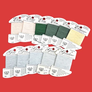 11 SK RAINBOW GALLERY ELEGANCE & GRANDEUR SILK FLOSS THREAD LOT: VAR COLORS BM - Picture 1 of 1