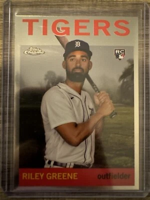 2023 Topps Chrome Lids Mitchell & Ness - 1964 Design #64-1 Riley Greene (RC) - Image 1 of 2