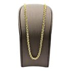 18ct 18K Two Toned Gold Italian Ball Bead Chain Necklace 8.82 Grams 44cm. New