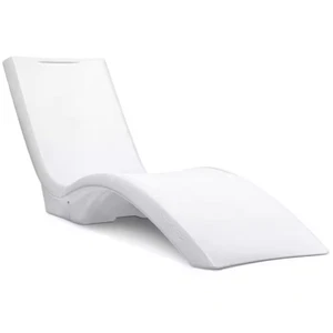 Pool Lounger Chair White Weight Sand Cavity In-Water Ergonomic Weather-Resistant - Picture 1 of 12