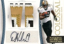 2010 National Treasures Colossal Materials Signature Position Prime Henderson/5
