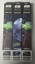 Gamegenic Star Wars: Unlimited (New) Game Mat (1) Death Star (2) Tie Fighter LOT