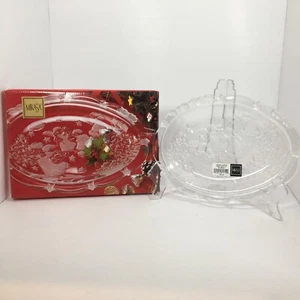 Mikasa Holiday Lights 9 1/4" Süßigkeitenschale - Weihnachten Engel Glas Dessert Platte - Bild 1 von 6