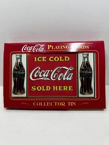 Carte da gioco Coca Cola Collectors latta/due mazzi carte da gioco - Foto 1 di 1
