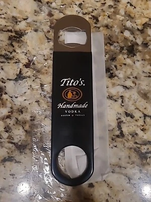 NEW Tito’s Handmade Vodka Metal Beer Bottle Opener Bar Speed Key 7”  - Image 1 of 2