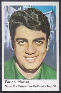 DANDY GUM-FILM & ENTERTAINMENT STARS 1968-#94- ENRICO MACIAS