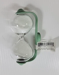 Mini Glass Sand Hourglass Timer JC And Rollie Approx Time 3 Minutes Magnet Mount - Picture 1 of 5