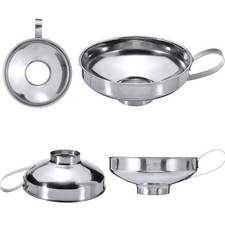 Imbuto collo largo acciaio inox canning hopper filtro sottaceti alimentari marmellata