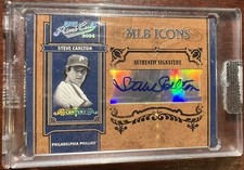 Steve Carlton AUTO 2004 Prime Cuts MLB ICONS Authentic Signature #’d 8/32 HOF!