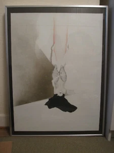 Bild Frau Körper Rot Schwarz Weiß Abstrakt Aluminium Bilder Rahmen 61 Cm X 81 Cm - Bild 1 von 2