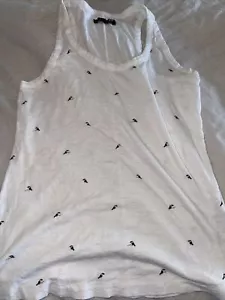Rag & Bone weiß bedruckt kleines Damen-Tankoberteil - Bild 1 von 11