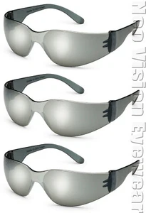 3er Pack Gateway Starlite Silber verspiegelt Schutzbrille Sonnenbrille Z87+ CSA Z94.4 - Bild 1 von 4