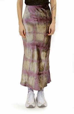 Maxi Falda Collina Strada Yod Para Mujer TALLA XS PEQUEÑA GRIS PÚRPURA BRILLANTE NUEVA *V Foto 1 de 4