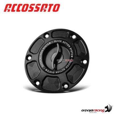 Fuel tank cap Accossato in ergal black for Suzuki GSXR1000 2003>2016 - Изображение 1 из 4