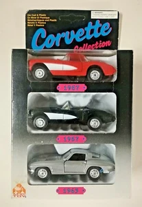 Convertible Corvette 3 Pack 1:43 Scale Vintage Collectible Die Cast 1957 Sealed - Picture 1 of 5
