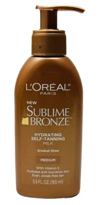 loreal sublime bronze hydrating self tanning milk gradual medium 5.5oz - Image 1 of 2