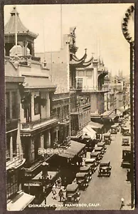 San Francisco Kalifornien Luftaufnahme Chinatown alte Autos Echtfoto Postkarte - Bild 1 von 2