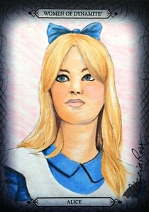 2014 SDCC BREYGENT WOMEN OF DYNAMITE - ALICE SKETCH by PATRICIA ROSS SC