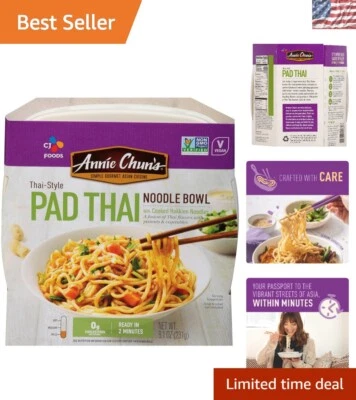 Almofada vegana preparação rápida tigela de macarrão tailandês - pacote com 6 bondade de inspiração asiática - Imagem 1 de 4