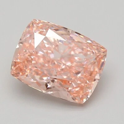 Lab Grown Cushion Cut 5.10 Ct Fancy Vivid Pink VS1 IGI Certified CVD Diamond - Image 1 of 4