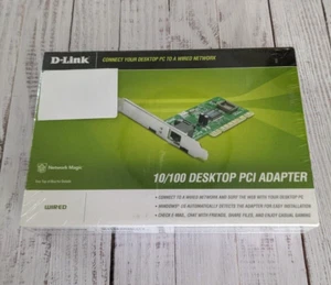 D-Link 10/100 Ethernet PCI Network Adapter Card DFE-530TX Wired RJ-45 Sealed - Picture 1 of 5