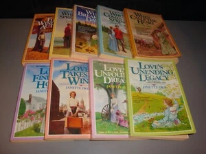 Janette Oke 9 Trade paperback Book Bundle Lot Christian Canadian West Heart Love - Picture 1 of 6