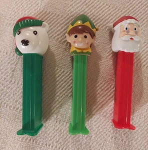 After Christmas Pez Dispensers Santa, Elf, and Polar Bear - Picture 1 of 7