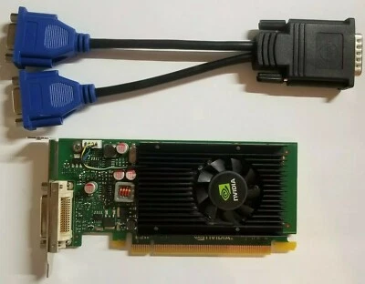 NVIDIA Quadro NVS 315 1GB Dual Monitor Full Low Pro HDMI DVI VGA HP Video Card  - Image 1 of 4