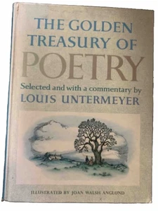 The Golden Treasury of Poetry, 1974 Golden Press, Fully Illustrated - Picture 1 of 21