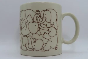 RARE Color Vintage Taylor and Ng Elephant Naughty Coffee/Tea Mug Cup 1979 - Picture 1 of 14