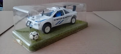 PEUGEOT 405 TURBO 16 OM OLYMPIQUE DE MARSEILLE MAJORETTE 1/24 ÉTAT NEUF - Imagen 1 de 4