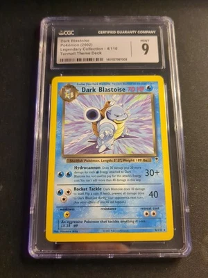 Dark Blastoise Non Holo Legendary Collection Cgc 9 - Image 1 of 4