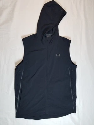 Under Armour Storm Vortex Full Zip Vest Mens L Black Stretch Vented Training - Image 1 of 4