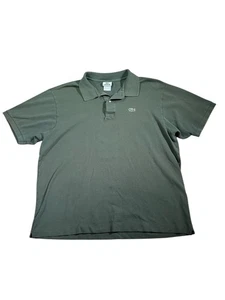 Lacoste Herren Poloshirt Größe 7 2XL Armeegrün Oliv Baumwolle Frankreich Klassiker - Bild 1 von 6