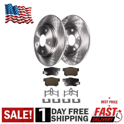 Задние дисковые диски + керамические тормозные колодки для 2004 - 2008 Acura TL Honda Element - Изображение 1 из 4