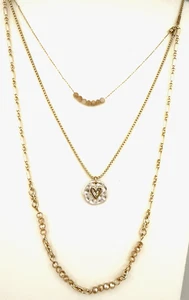 Zarte DEMDACO Halskette mit goldfarbenem mehrsträngigem Anhänger - Bild 1 von 10