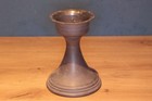AUERHAHN Zinn Kerzenständer Stumpenkerzen Kelch Trumpet Base Rand gewellt RAR