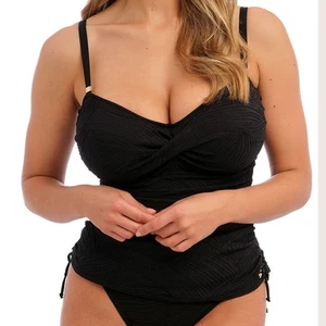 Fantasie Swim Ottawa Underwire Twist Front Swim Tankini FS6356 Black - Picture 1 of 4