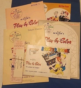 Lot of Five Wolfe's Play By Color Books Free Shipping - Picture 1 of 10