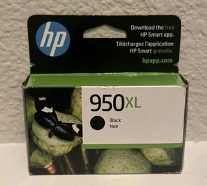 NEW Hp 950XL Black Ink Cartridge EXP Aug-17 OEM Genuine CN045AN Noir - Picture 1 of 2