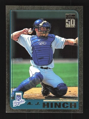 A.J. Hinch Kansas City Royals 2001 Topps Traded Gold #T157 SN /2001 - Image 1 of 2