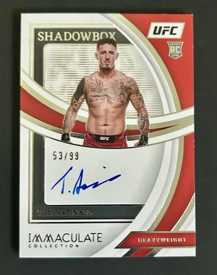 2022 Panini Immaculate  UFC Shadowbox Signature Tom Aspinall RC ON CARD AUTO /99 - Image 1 of 2